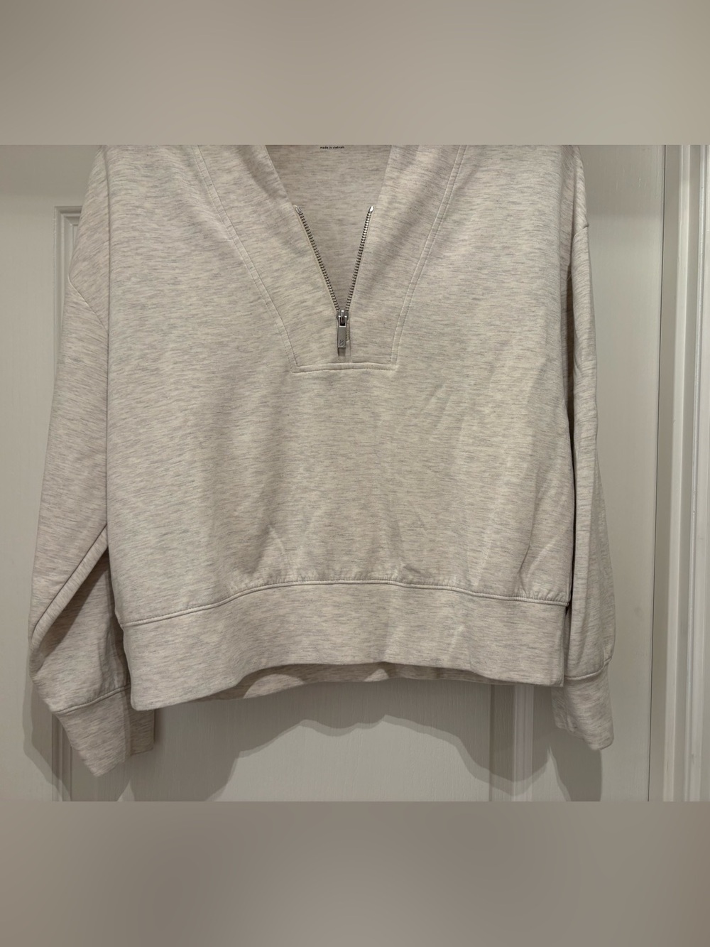 Women’s Lou & Grey (Loft) scubasoft half zip sweatshirt size M - Picture 3 of 7